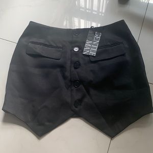 Brand new with tags, black mini skirt